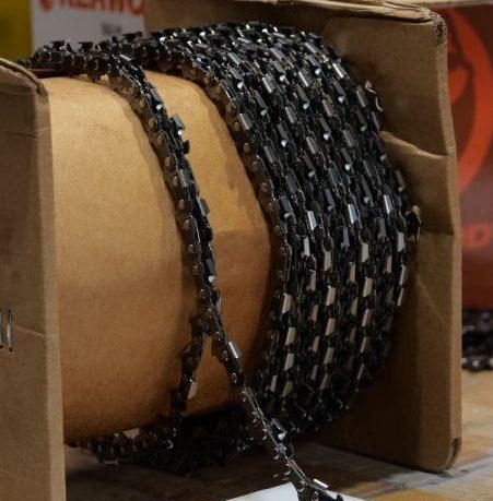 Rouleau de chaine de tronçonneuse pour mission sous-traitance : mise à longueur