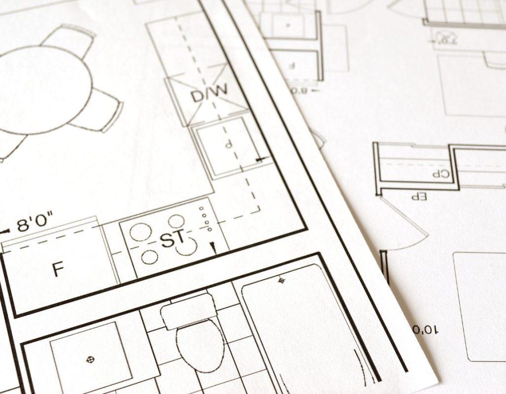 Plans 3D étape de conception d'une salle blanche